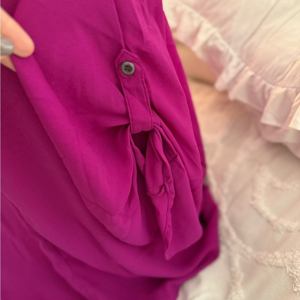 Cynthia Steffe Magenta Blouse - Picture 7 of 10